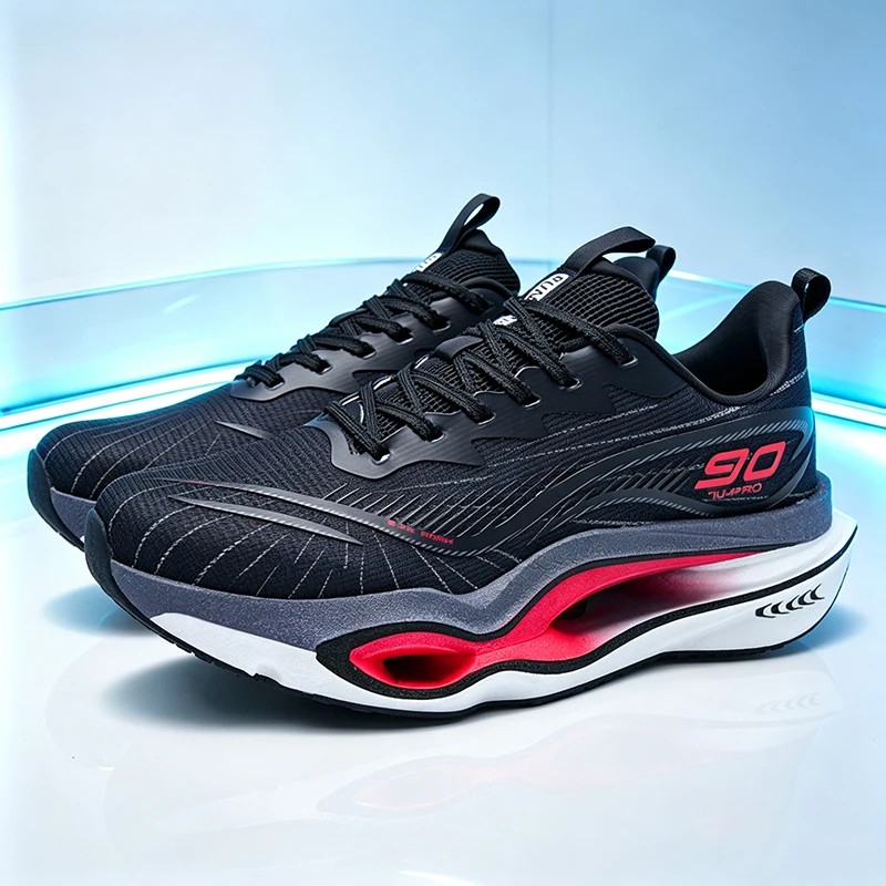 Men Casual Sports Running Shoes Carbon Board Marathon Training Breathable Women's Jogging Athletic Lightweight Tennis Sneakers