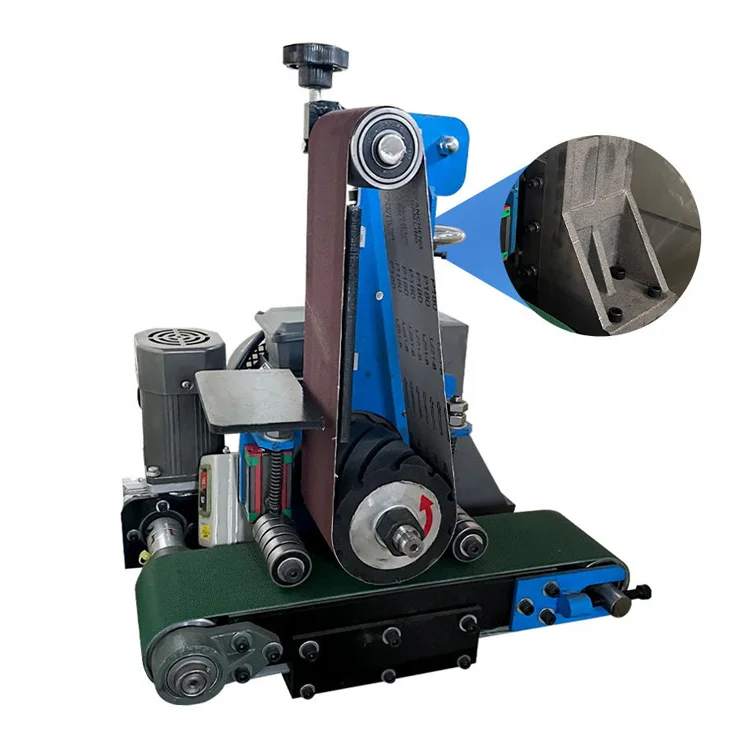 

Mini Desktop Sand Belt Polishing Machine Portable Metal Glass Edge Beveling Stainless Steel for Sale Small Desktop Polishing