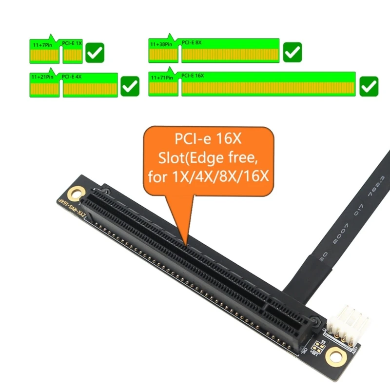 Dây nối dài ADWE M.2 NGFF Double Key sang PCIE 16X dành cho người đam mê máy tính