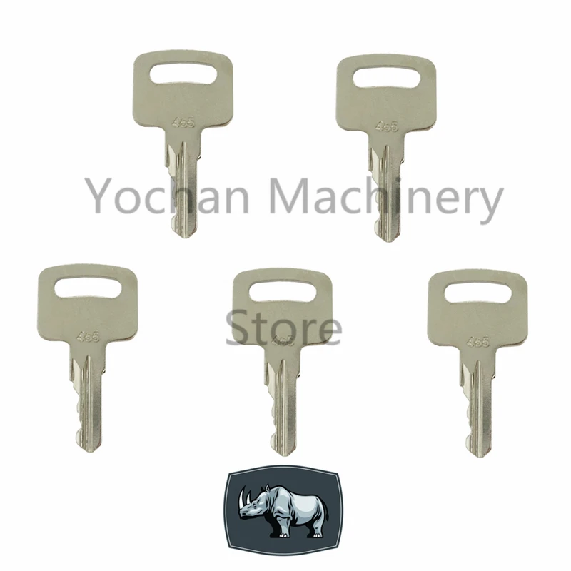 5 PCS 455 Ignition Key for Bobcat Genie Vermeer Skyjack  Snorkel  Upright Terex   RONIS ELI80-0100 Scissor Lift Boom Manlift