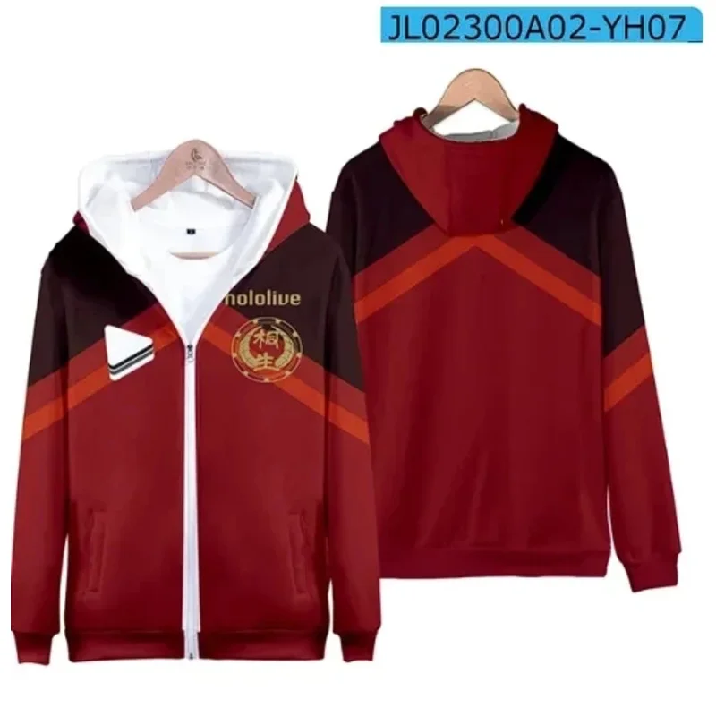 DY20VTuber Hololive Mori Calliope เสื้อฮู้ดคอสเพลย์คิริอุ โคโค่เสื้อแจ็คเก็ตผู้ชายเสื้อ 25
