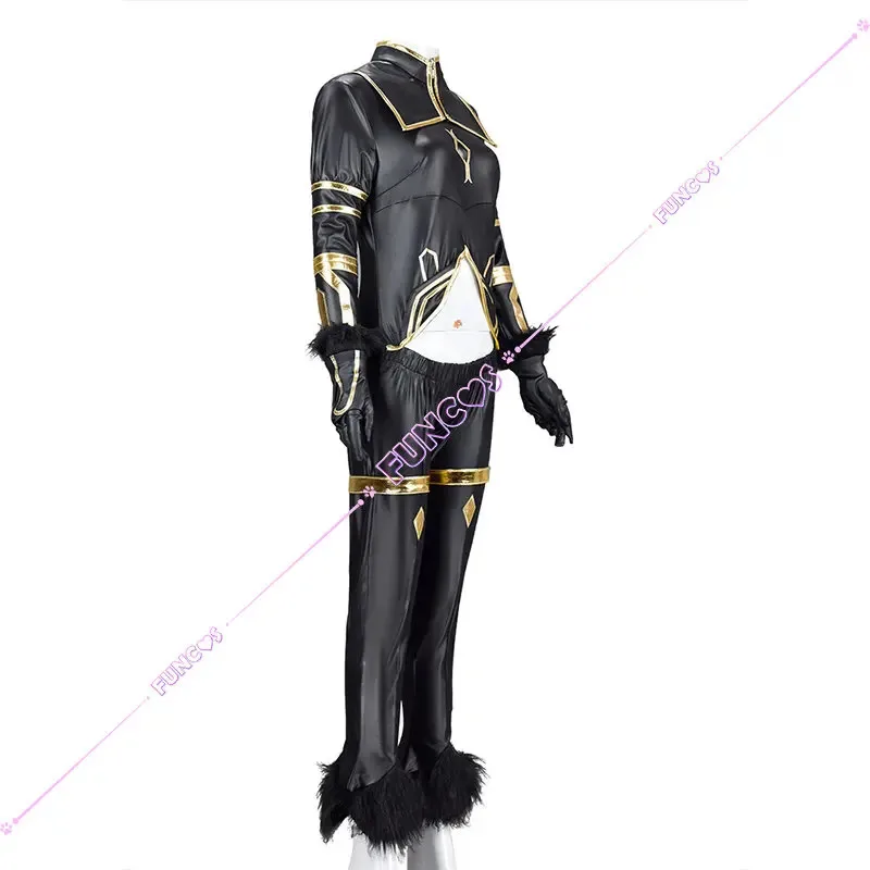 DY20 أنيمي سماحة في الظل دلتا تأثيري حلي شعر مستعار أسود موحد الظل حديقة آذان الذيل غطاء الرأس قفازات Hime قطع طويلة