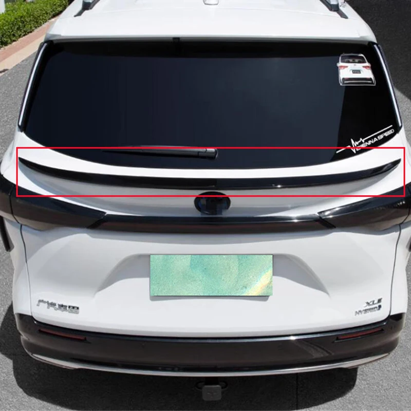 For NEW Toyota Sienna Rear Tail Lights Spoiler Accessory Car Trunk Black Lip Wing ABS Material Splitter Refit 2021 2022 2023