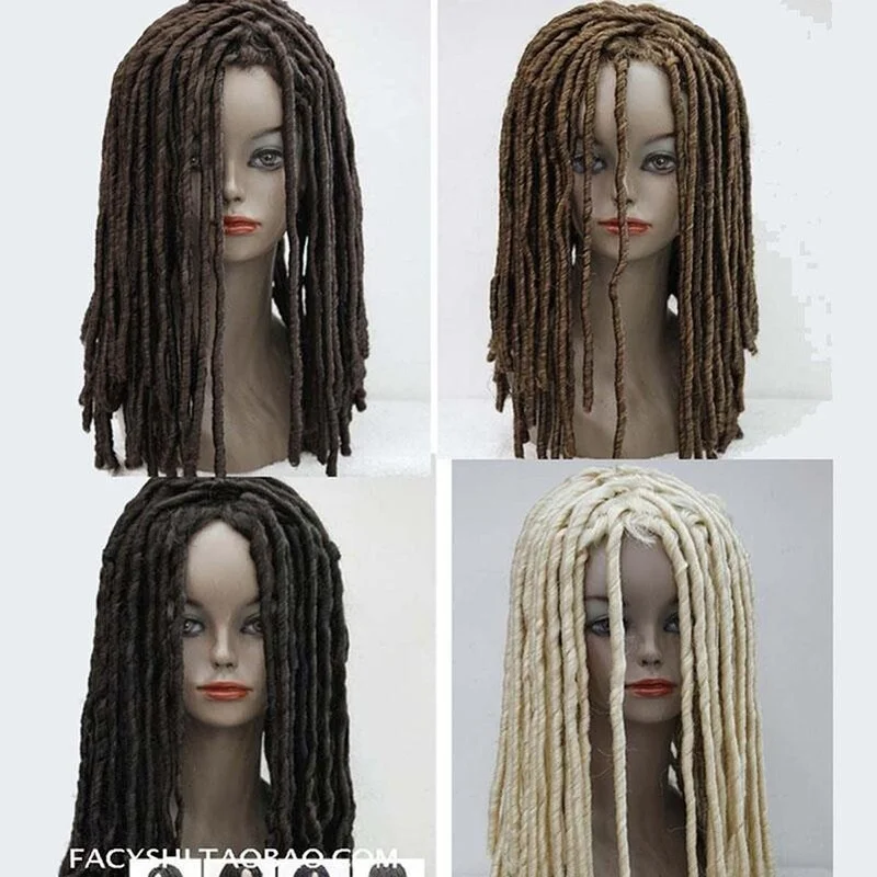 Cosplay Rasta Style Wig Roll Curls African Dreadlocks Long Hair Accessory - Image 6