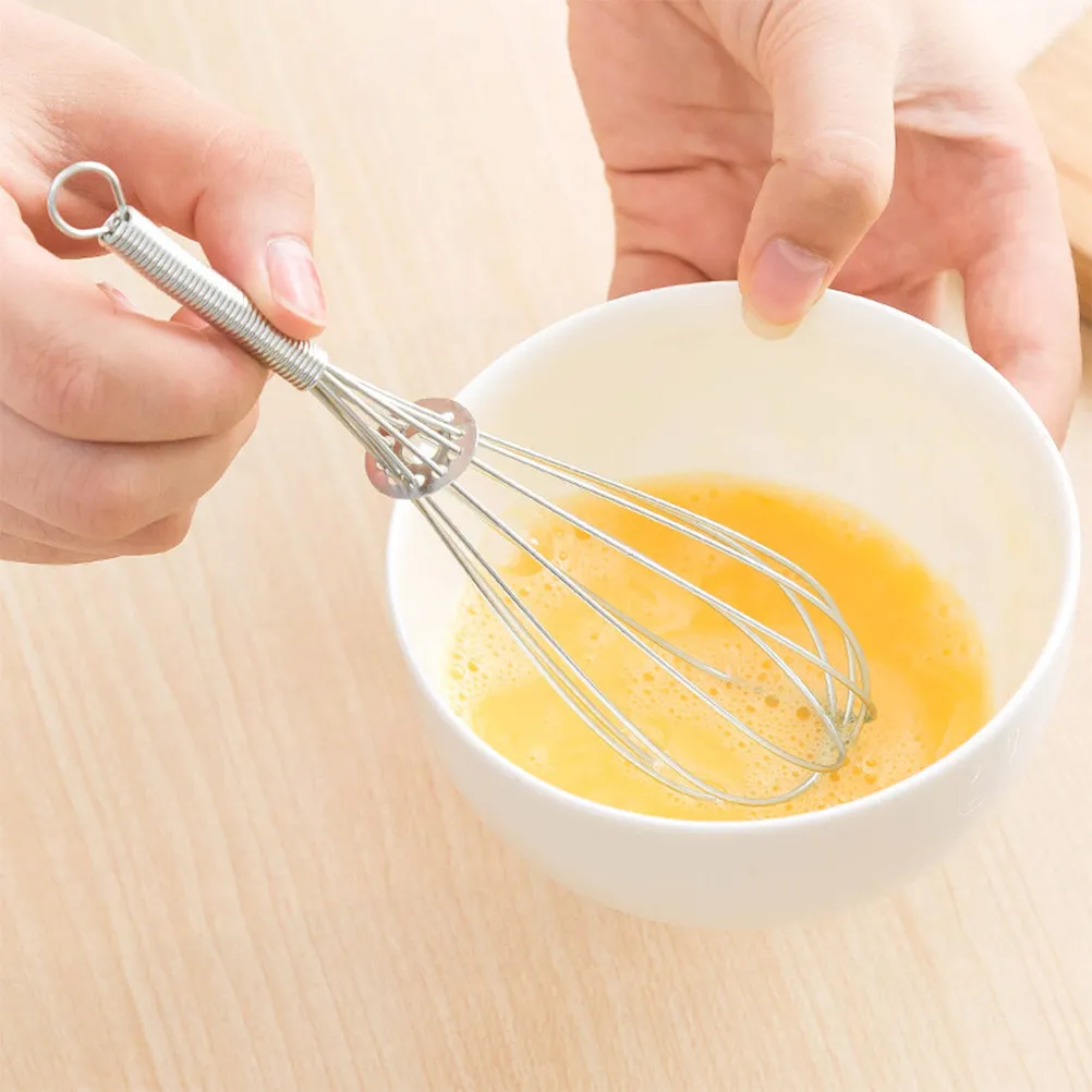 5Pcs Stainless Steel Balloon Wire Whisk Handheld Egg Frother Kitchen Baking Mixing Tool Cooking Utensil Balloon Wire Whisk