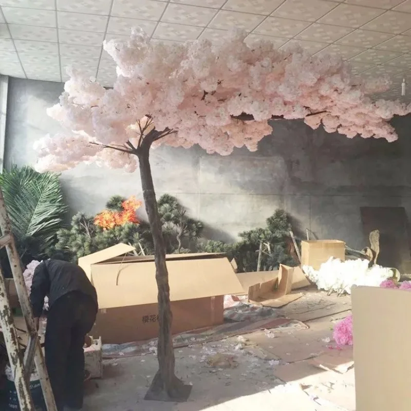 Indoor Decorative cherry blossom tree artificial support for custom artificial blossom tree for wedding decoration