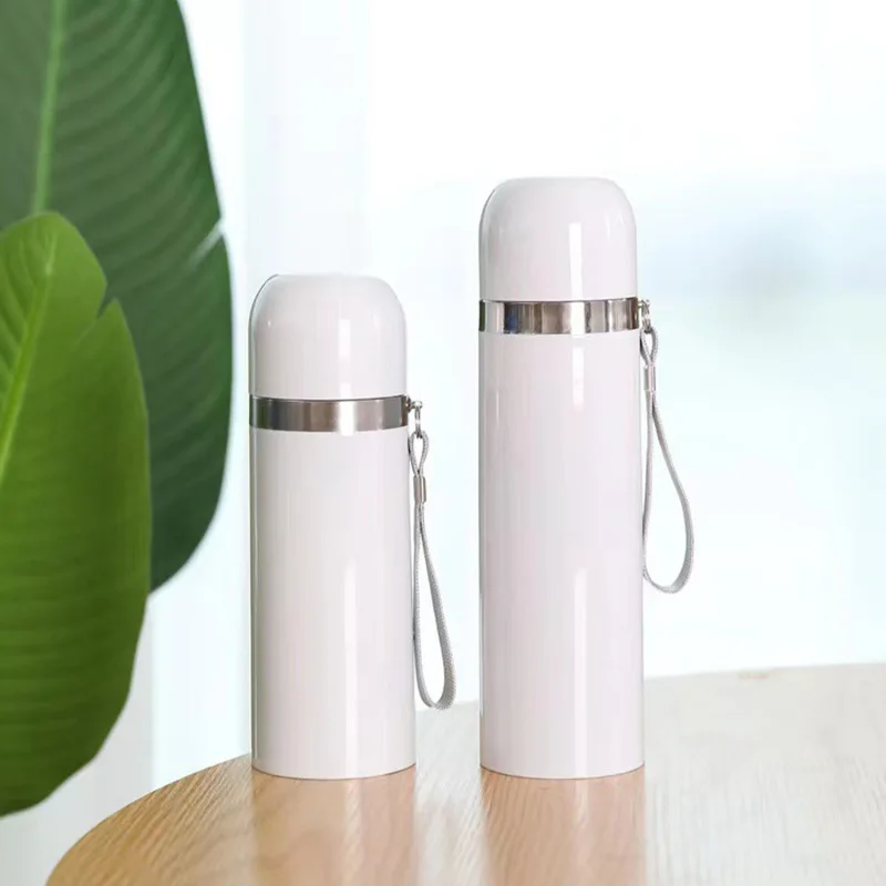 Sublimation Stainless Steel Vacuum Insulated Straight Cup Blank with Lid Water Bottles Tumbler Coffee Cups Mugs Portable