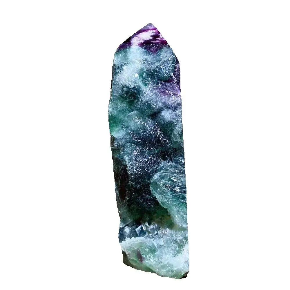 

Natural Raw Snowflake Feather Fluorite Tower Crystal Obelisk Energy Column Perfect for Home Decoration And Gifts