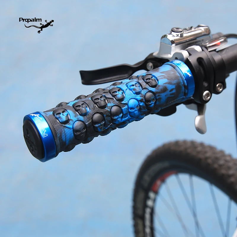 Propalm Mountainbike Stuur Grepen Anti-Slip Comfortabele Handgreep Deksels Rubber Covers Met Aluminium Dubbele Lock Ringen