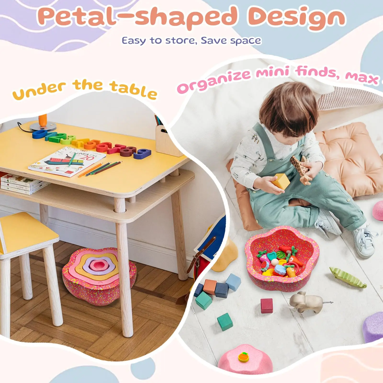 5 قطع من أحجار قوس قزح للأطفال الصغار، لعبة رياضية حسية، توازن التدريب في الهواء الطلق، ألعاب داخلية، لعبة خطوة إسفنجية EPP