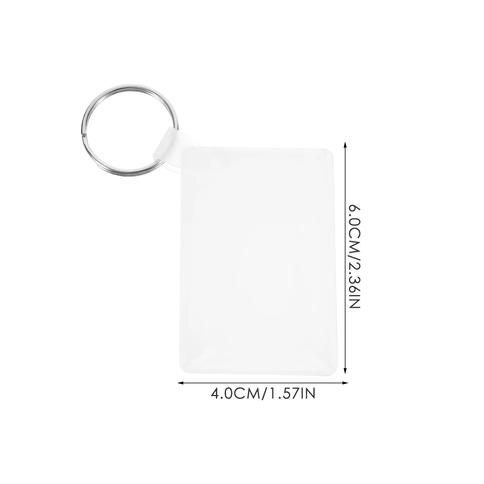 

6pcs Heat Transfer Keychain Blanks Sublimation Diy Craft Pendant For Personalized Gift Key Ring Decor Accessories