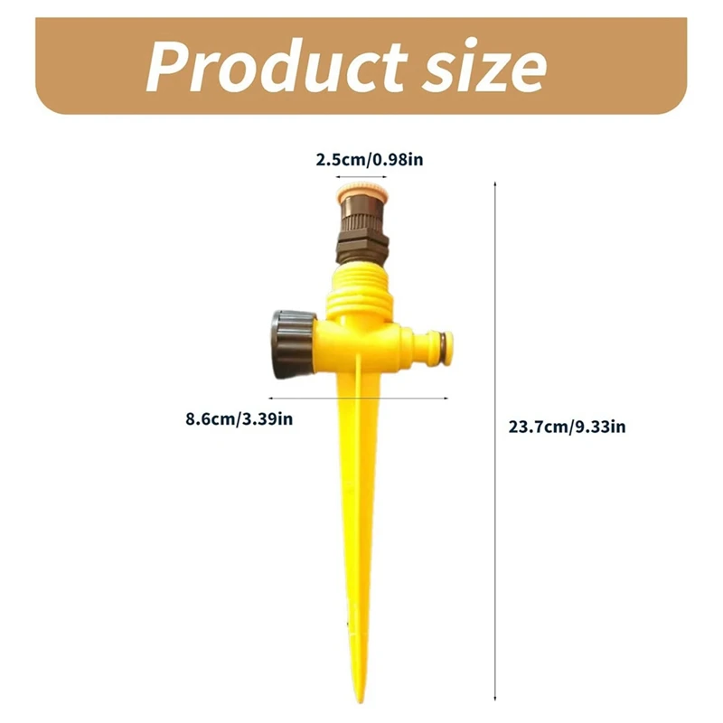 家庭用庭灌漑スプリンクラー簡単な芝生ケア自動 360 度回転散水装置 10 個