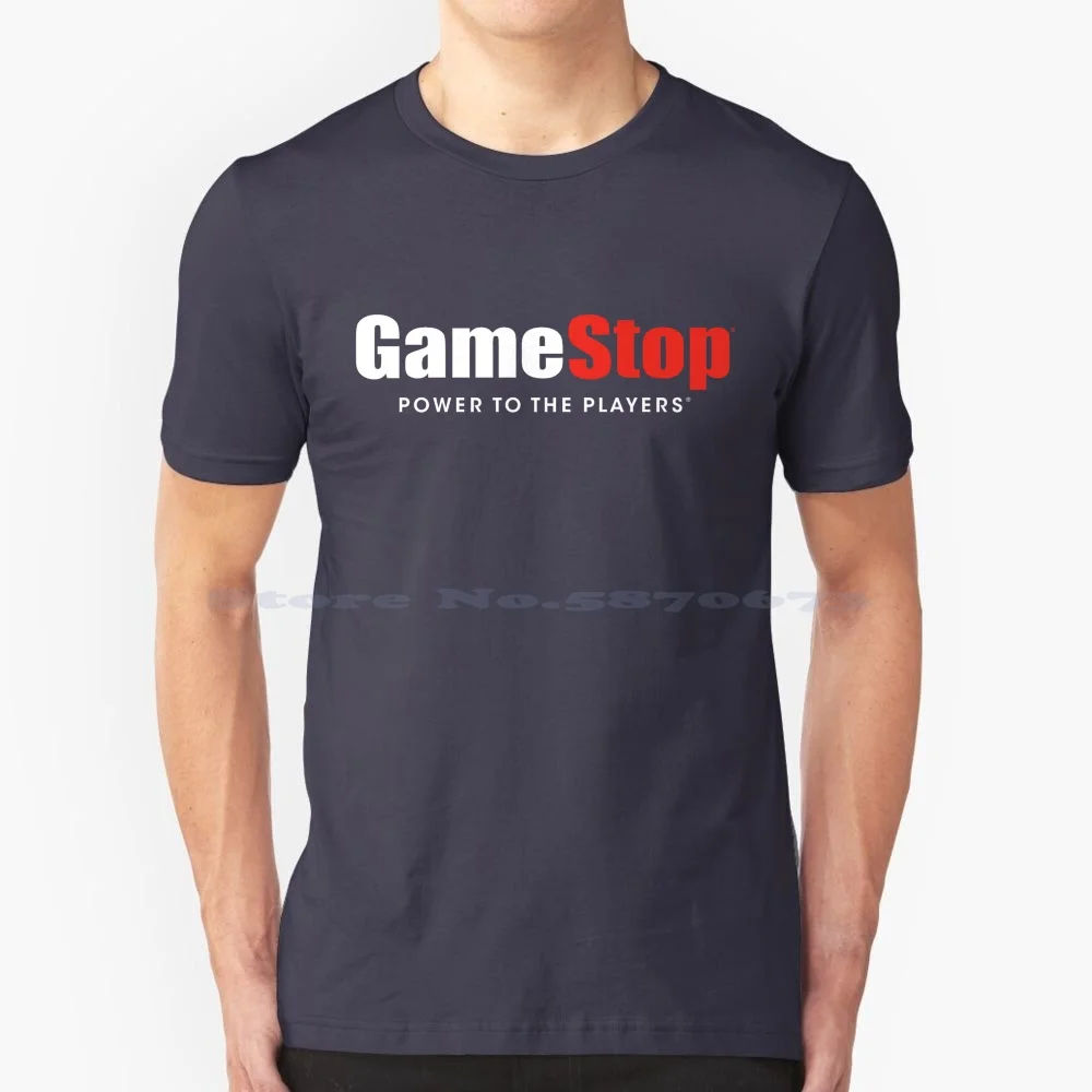Футболка Gamestop из 100% хлопка, игровая футболка Stop Gamestop, игровая футболка Stonk Gamestonk с логотипом Stock Power для игроков