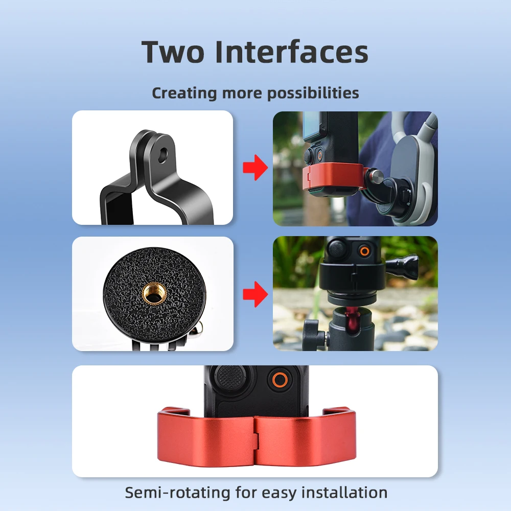 for DJI OSMO POCKET3 Metal Expansion Adapter POCKET3 Camera Fixed Bezel Bracket Accessories