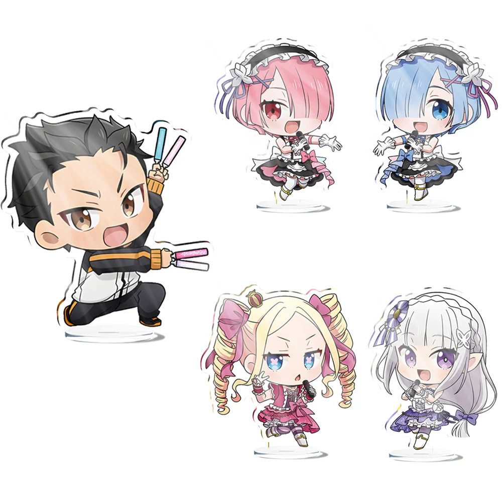

Anime Re0 Re: Life in a Different World from Zero 10cmBeatrice Rem Ram Animation decoration derivatives Acrylic Stand figures