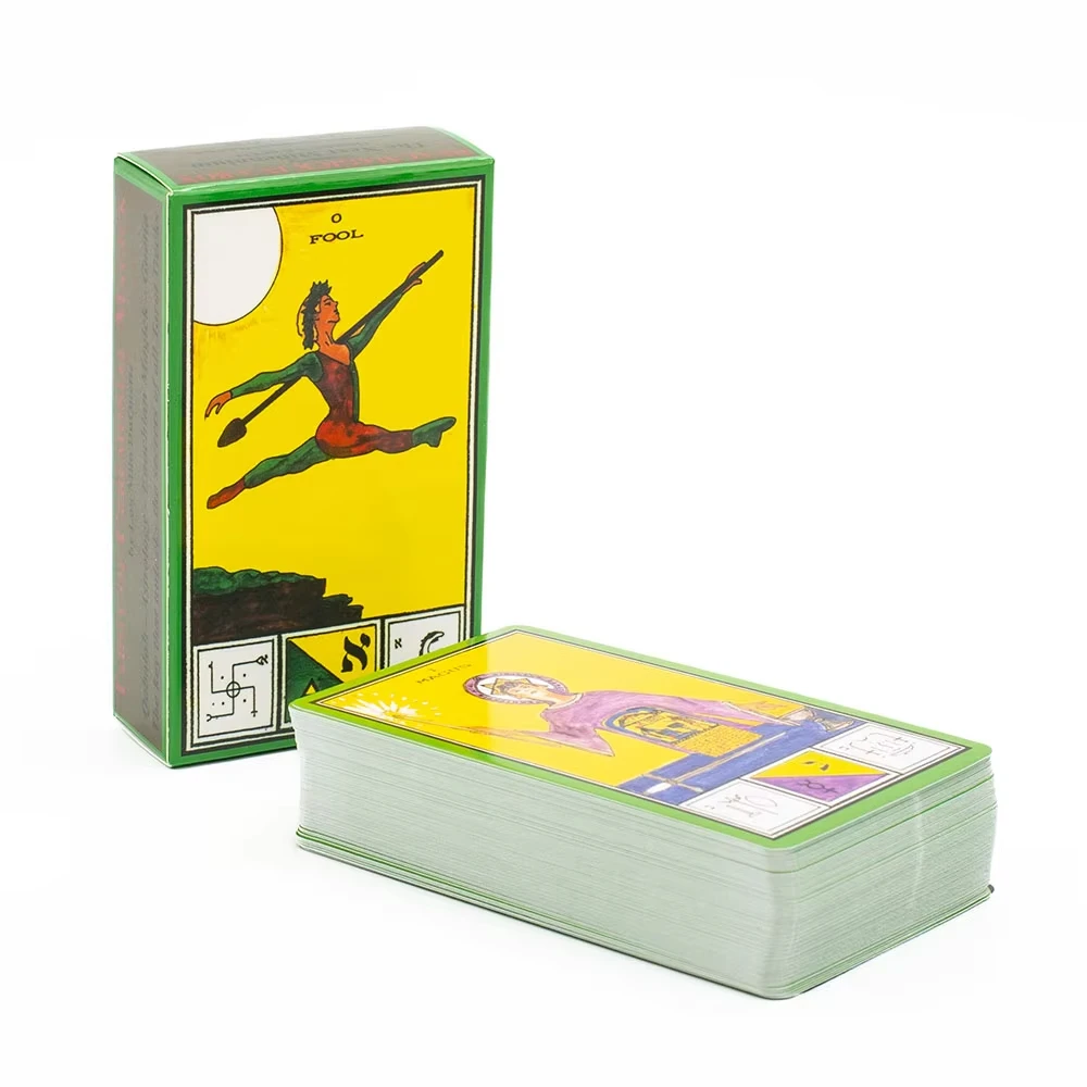 80Pcs Tarot Deck Ceremonial Magick Cards A Pictorial Synthesis Three Great Pillars of 3rd Edition 10.6*6.3cm Board Game