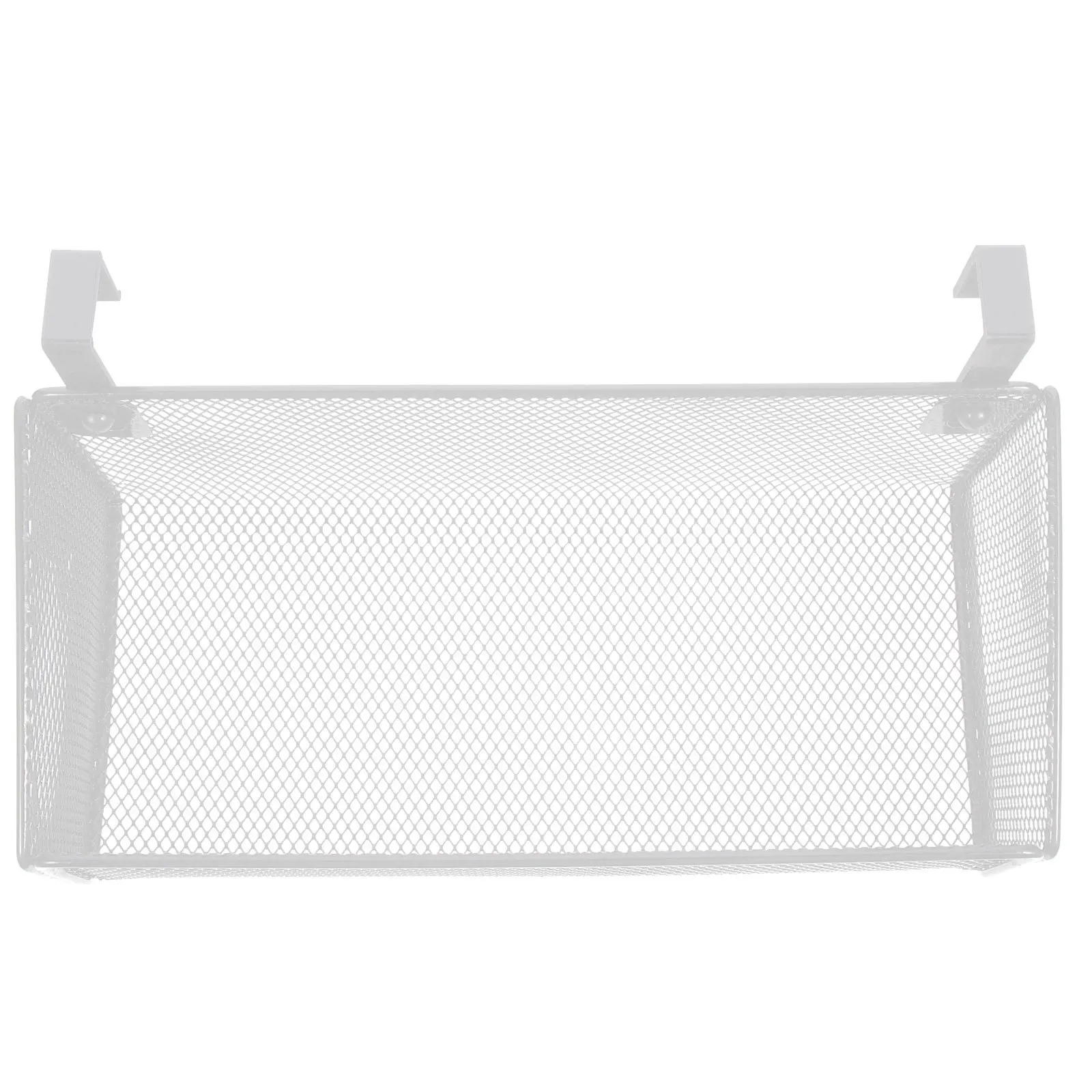 

Metal Mesh Basket Thickened Bottom Dormitory Bedside Hanging Storage Basket For Home Apartment Dorm Organization Supplies