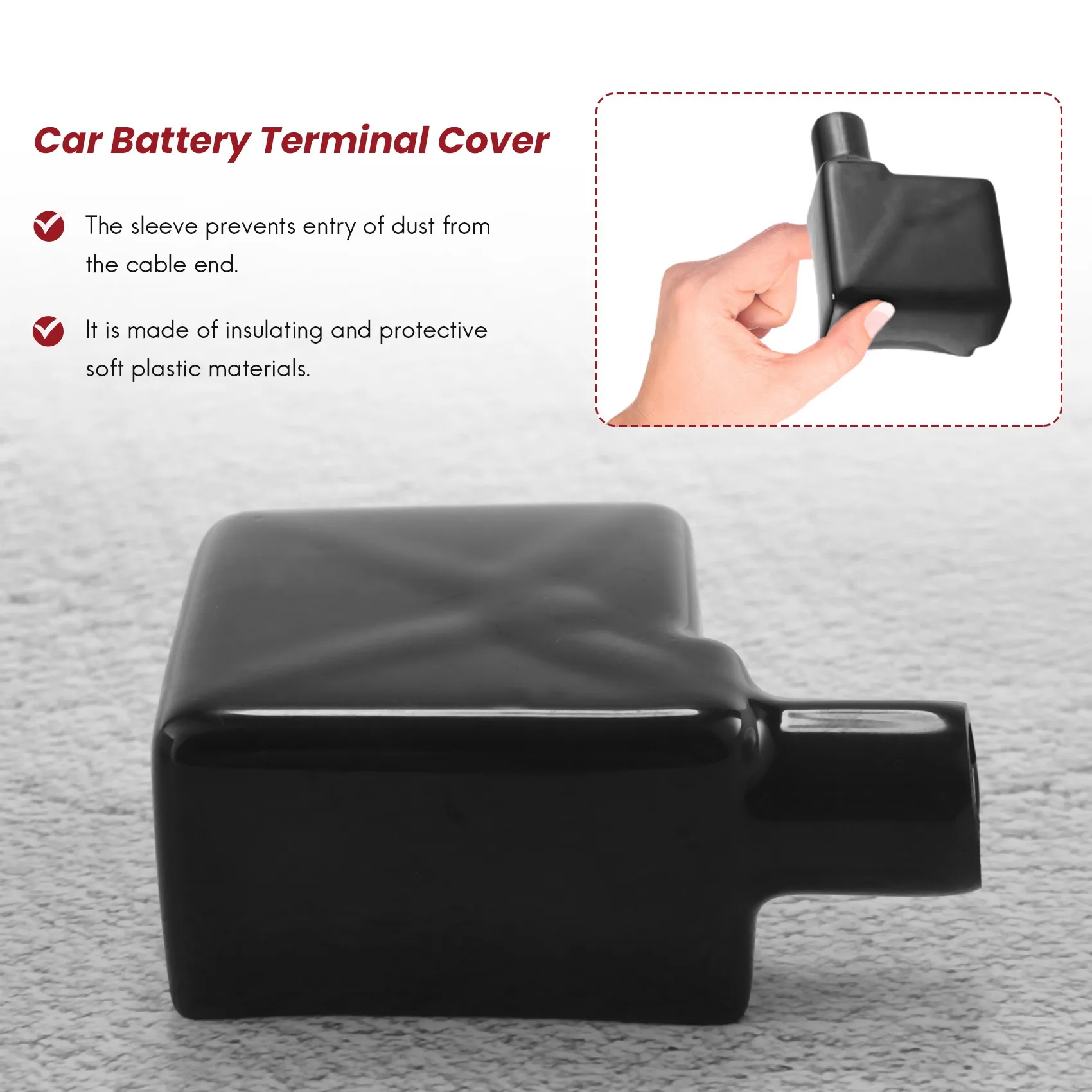 

Innovative Car Battery Terminal Cover Insulation Boot Pair