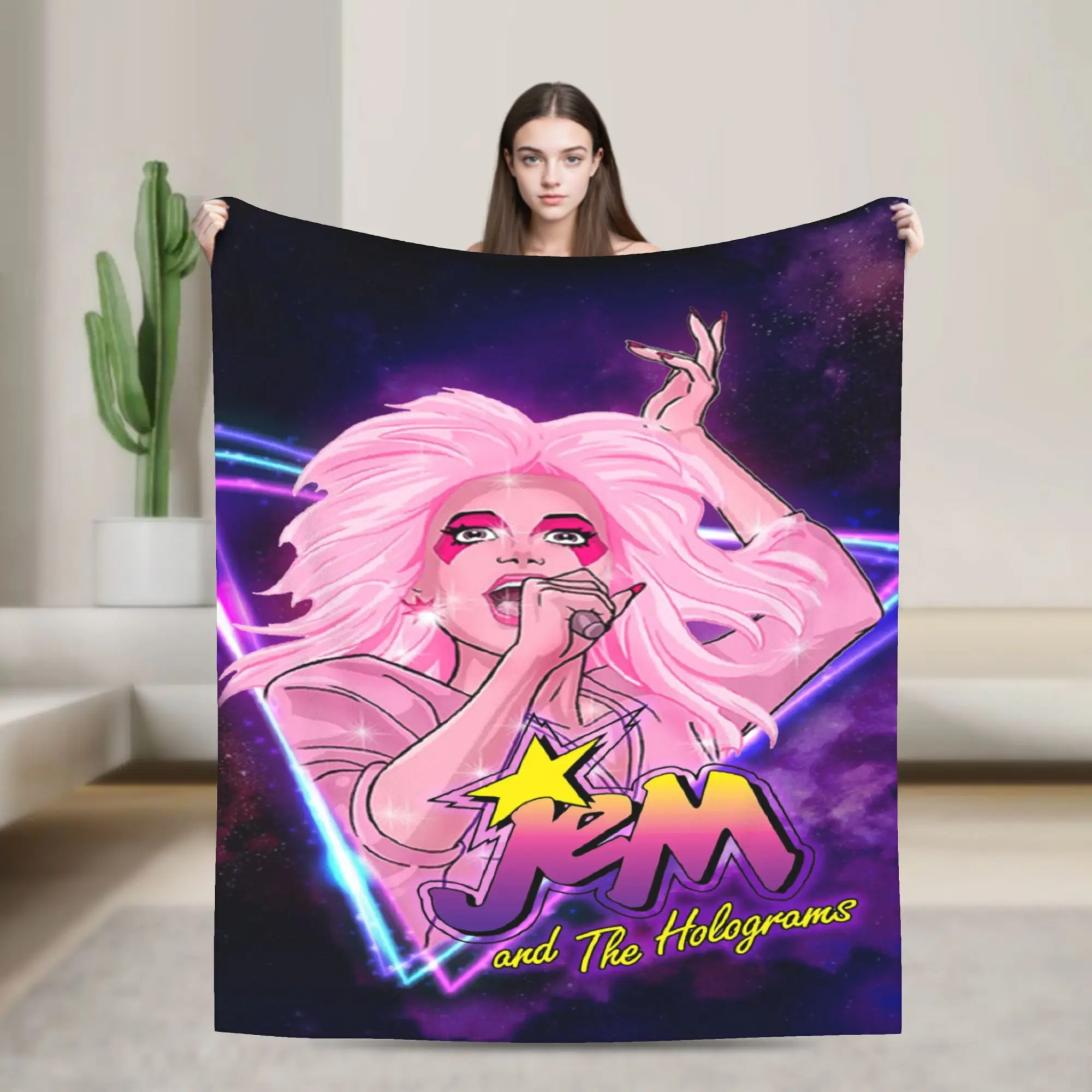Jem And The Holograms Blanket Soft Fleece Healing Gifts  Throw Blankets Bedding Throws