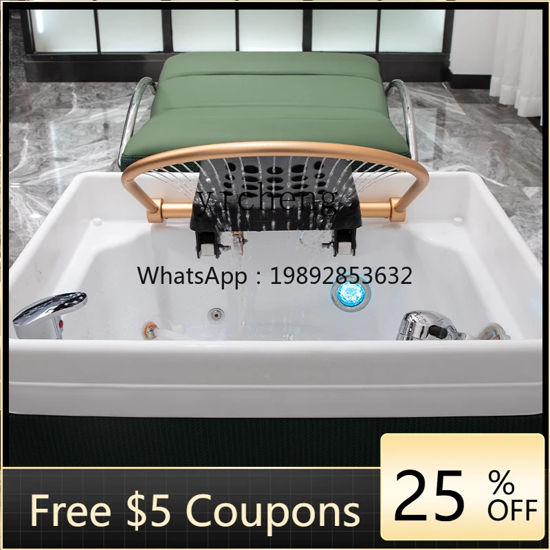 AB   barber shop shampoo bed hair salon hair salon ceramic basin massage semi-lying flush bed