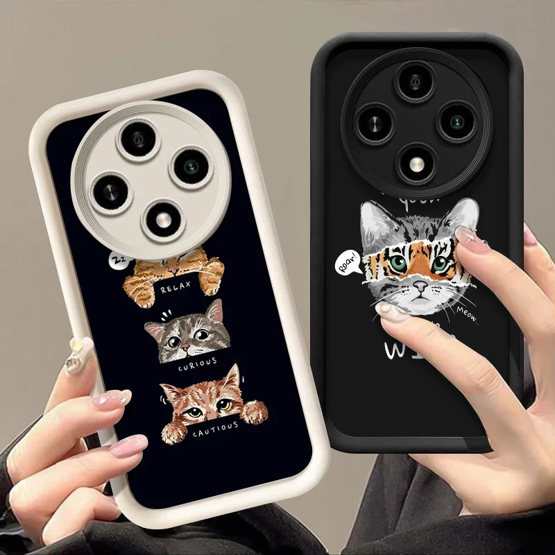 حافظة لهاتف Honor Huawei 200 70 90 Lite X9 P30 P40 Nova 10 SE Mate 30 40 Pro من السيليكون الناعم