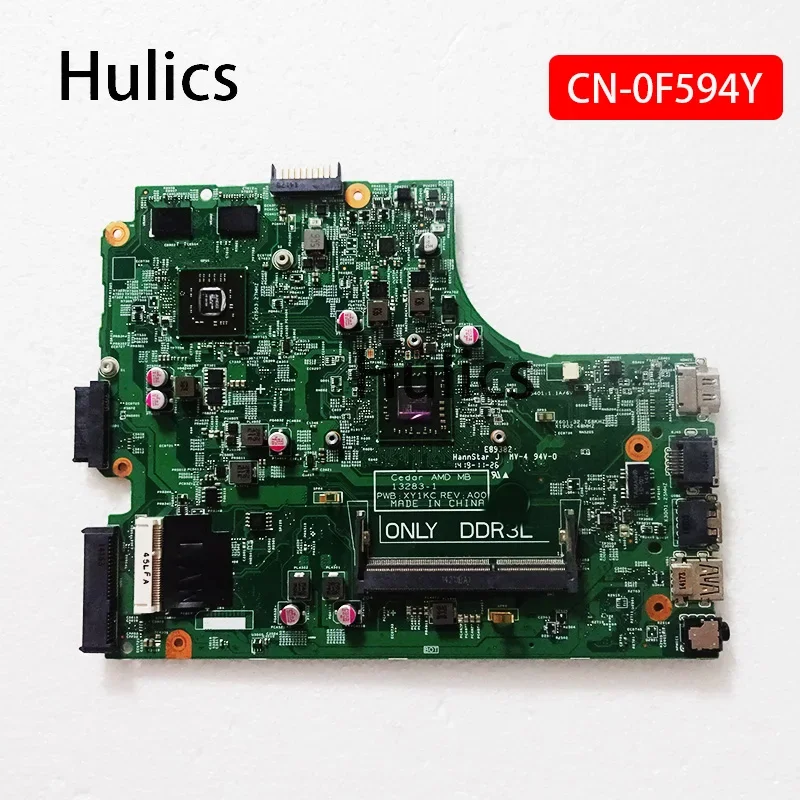 Hulics Used Laptop Motherboard For DELL Inspiron 3541 Mainboard CN-0F594Y 0F594Y 13283-1 A4-6210 AM6210 216-0841084 Board