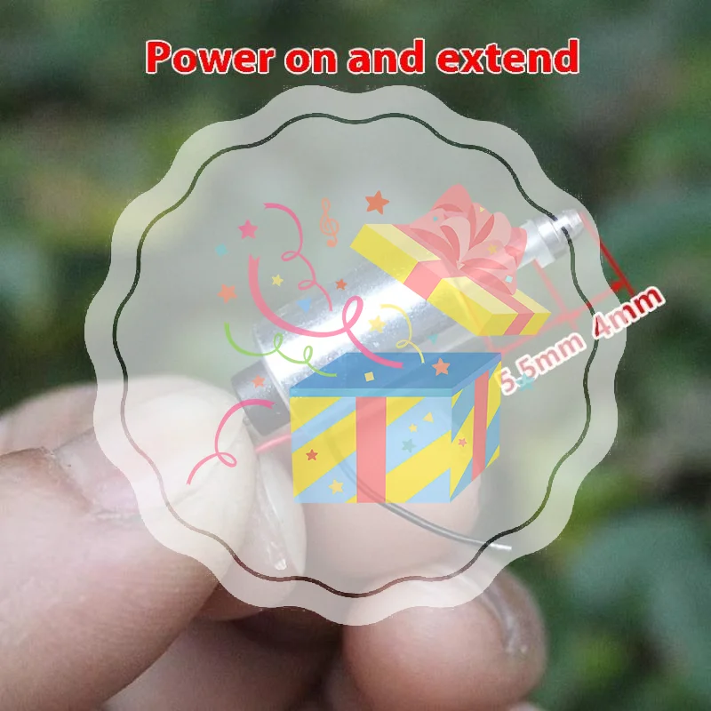 

1 Piece DIY Fingerprint Lock DC 7.4V 9V 12V Mini Round 10MM Cylinder Suction Push-Pull Type Linear Solenoid Electromagnet