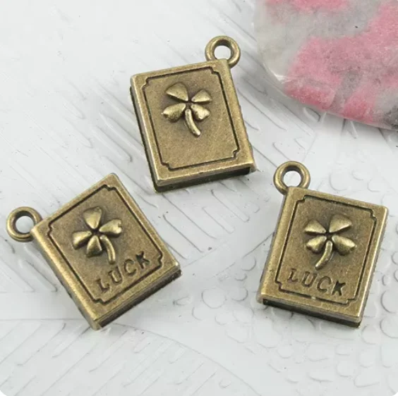 5pcs antiqued bronze book design Charms HWEF0939  for jewelry making