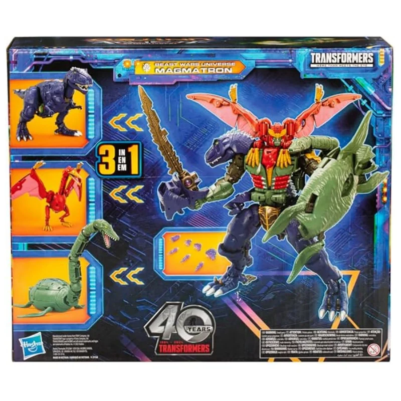 TAKARA TOMY-Figurine TransDevices CompleUnited Commander aq, Bête VAN, MagDonron, 10 ", 3 en 1, Cadeau, F8513