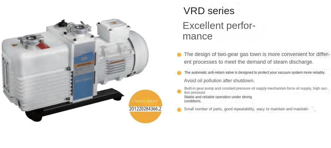 Double-Stage Vacuum Pump VRD-8C/16c/24C/30c/65C/48C Anti-Corrosion Resistant Vacuum Pump