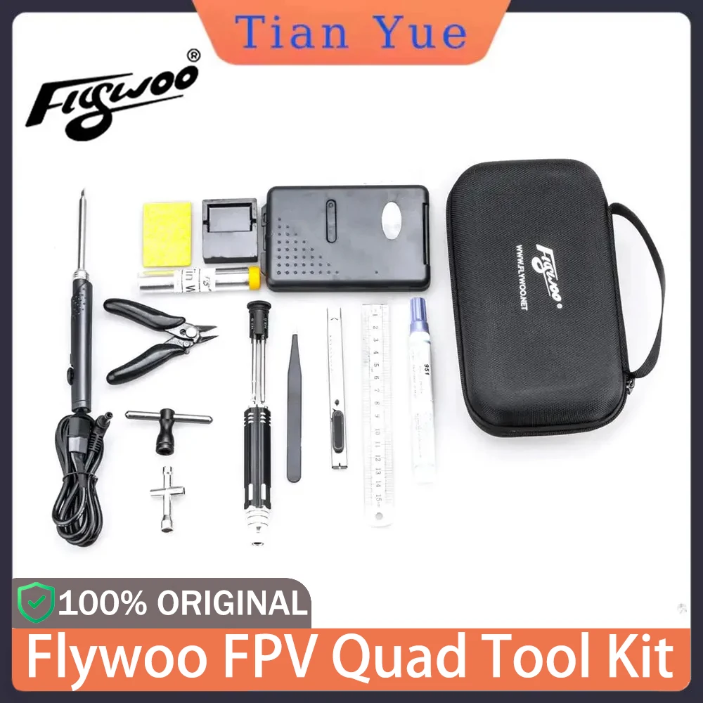 

Flywoo FPV Drone Tool Kit - Multimeter, Solder Iron & Tool Bag for RC Drone DIY Build, Repair & Maintenance Accessories