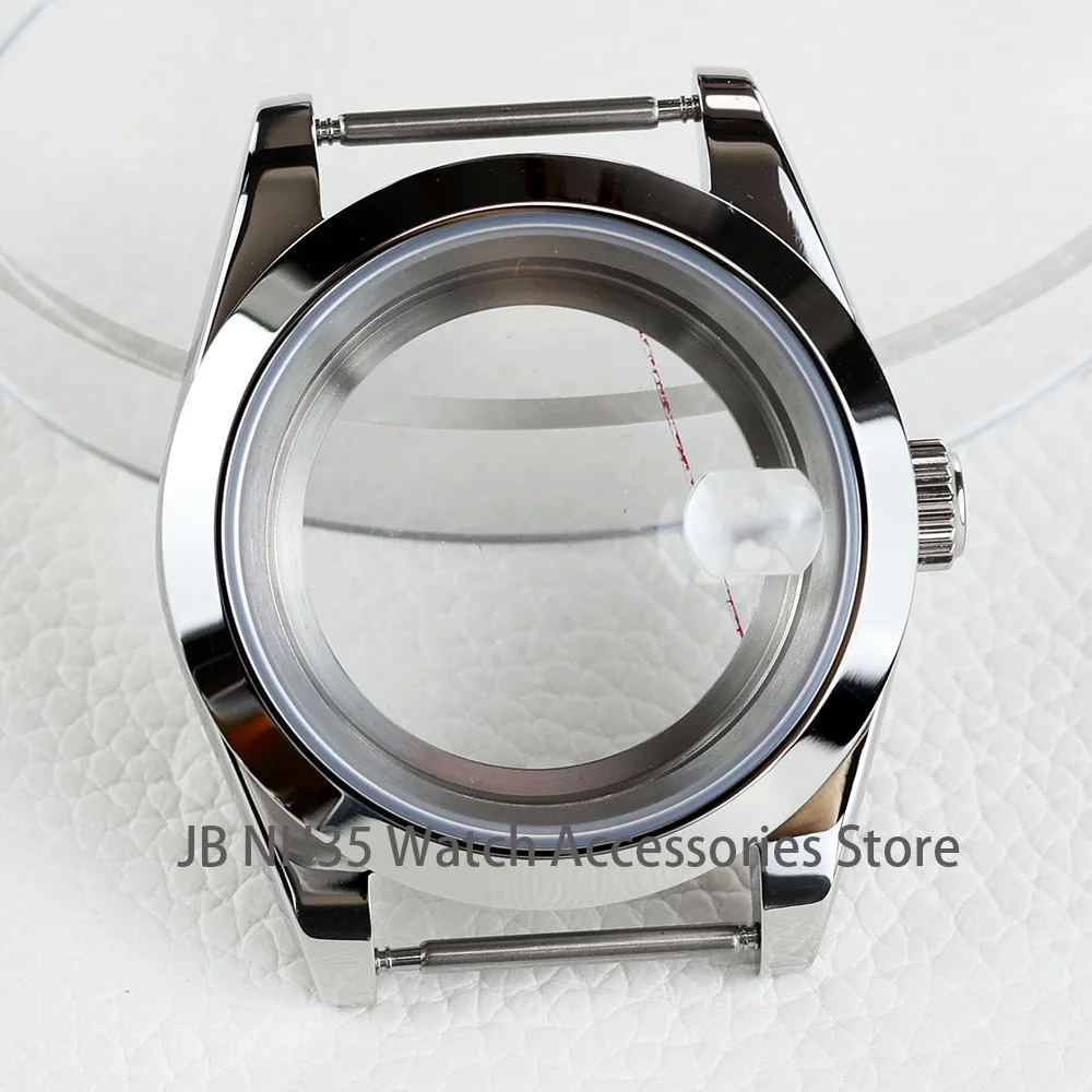 NONE 36mm/39mm Silber nh35 Uhrengehäuse Saphirglas wasserdicht passen nh35 nh36 nh34 Uhrwerk gute Qualität Austern Edelstahl 9