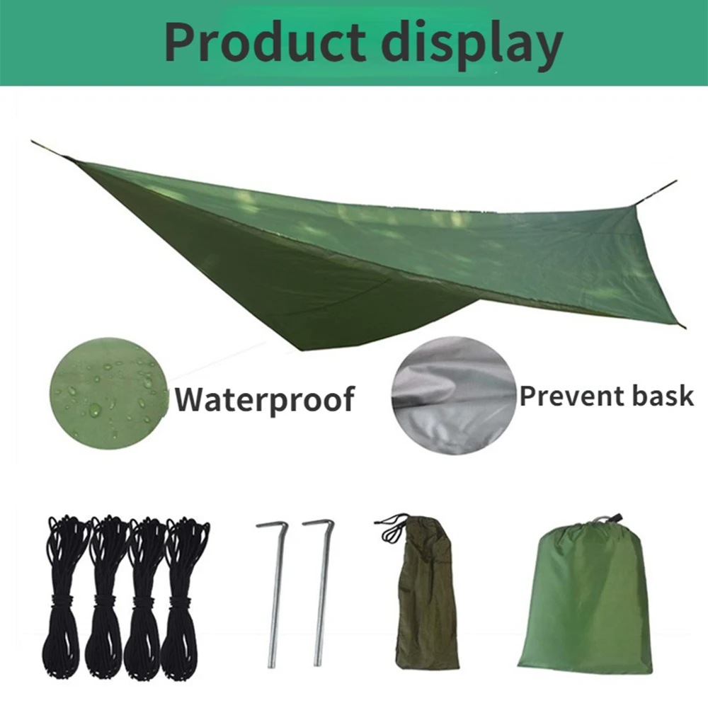 Outdoor Camping Tarp Waterproof Tent Tourist Awning Shade Garden Canopy Beach Sunshade Outdoor Ultralight Sun Shelter with Bag