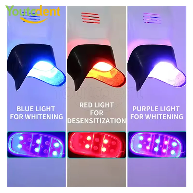 Professional Dental 3Color Light Lamp Teeth Whitening Machine Bleaching Accelerator Device LED Light Dentistry Tool