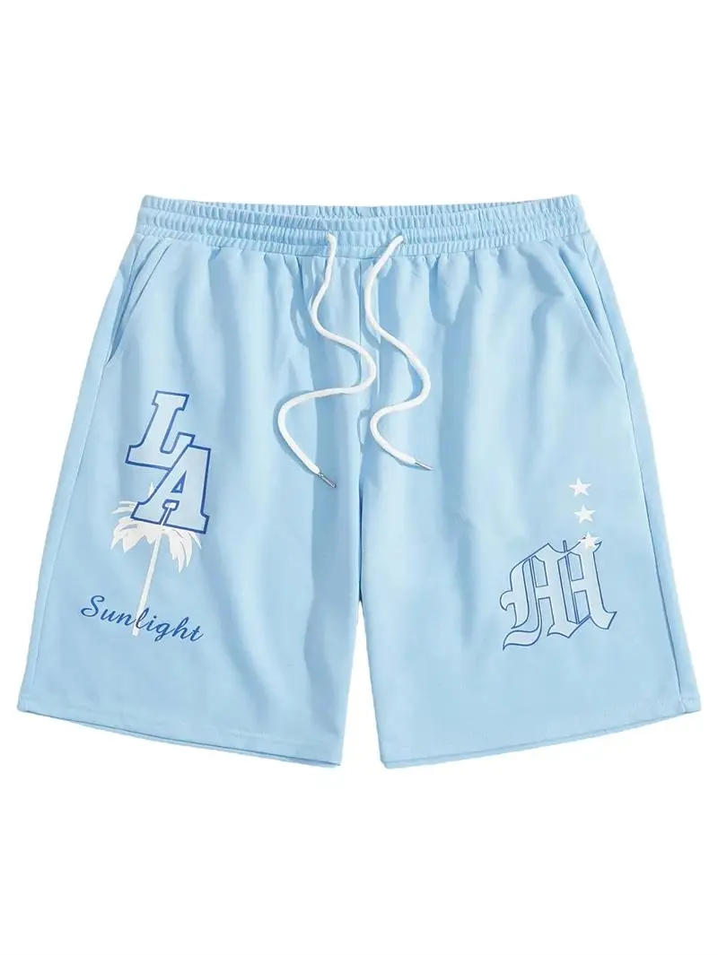 

Новые летние 3D модные легкие повседневные пляжные шорты с геометрическим дизайном для отдыха, быстросохнущие дышащие мужские шорты из полиэстера с защитой от катышков