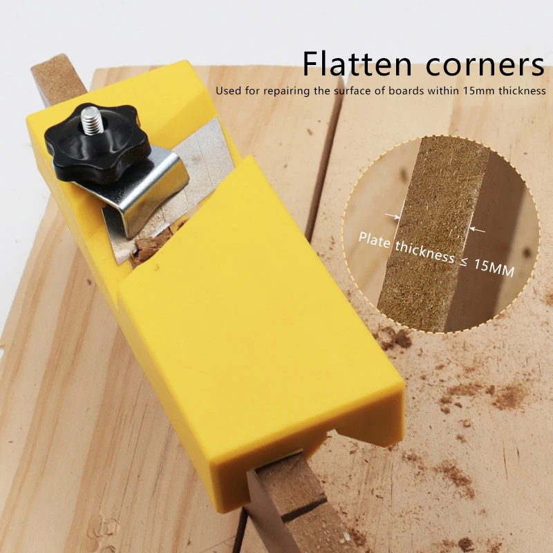 1Pc Woodworking Gypsum Board Planer Corner Planer Board Manual Trimming Wood Planer Chamfering Tool Deburring Edge Planing Blade