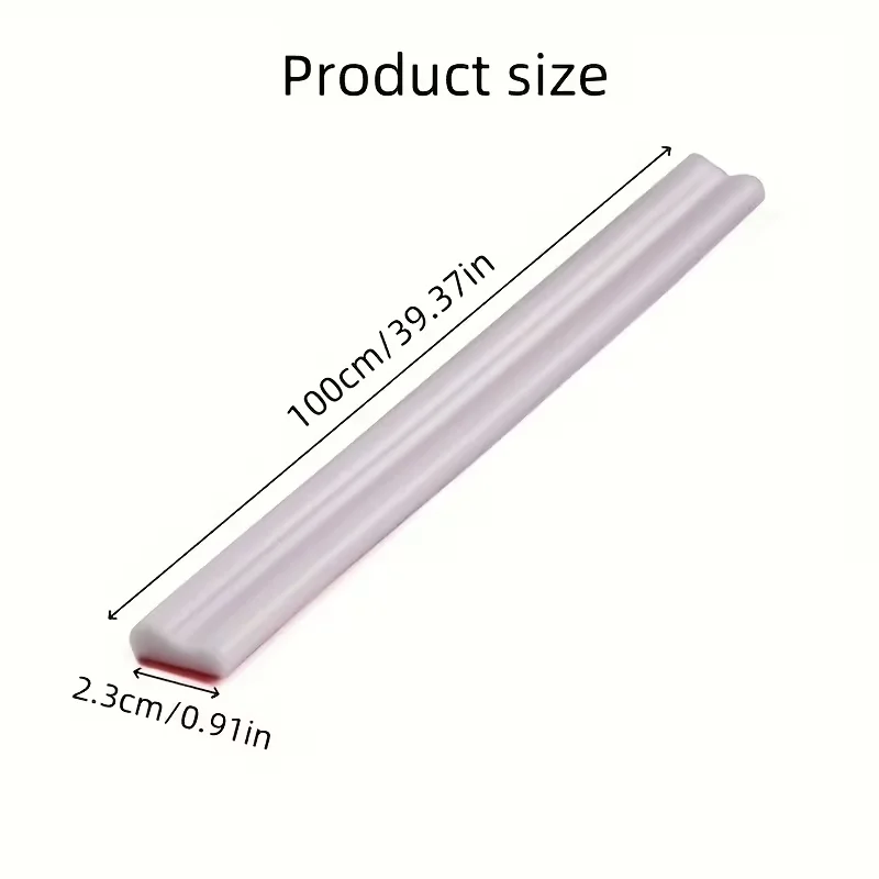 1 Roll 1 Meters PVC Self-Adhesive Decorative Strip, Flexible Wall Floor Cabinet Trim for European Home Decoration