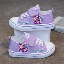 Hot Brand Kpop Kids Shoes Children's Sports Shoes Casual Shoes Pink Shoes For Girls Kpop Cartoon Shoes For Girls Boys