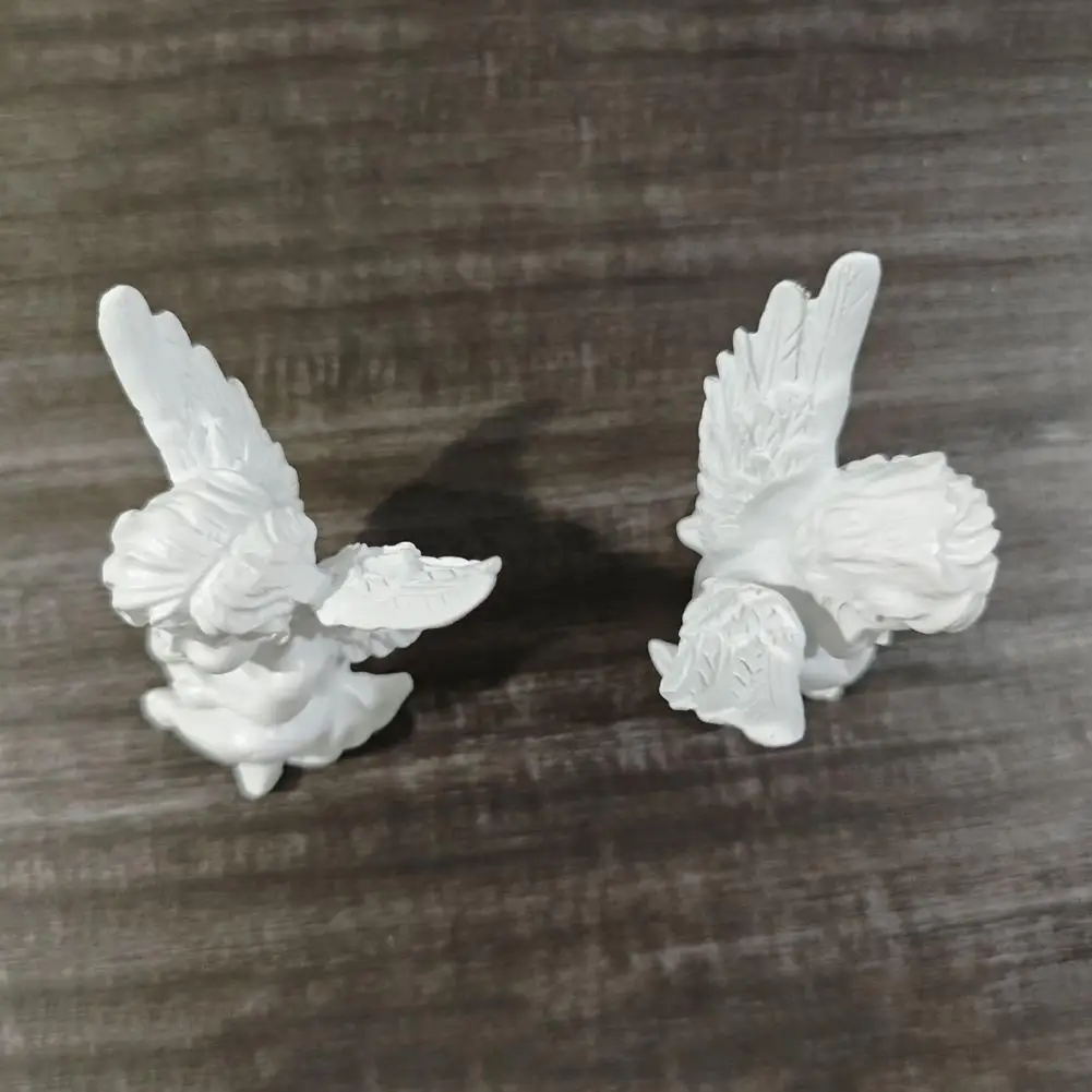 Detailed Angel Carving Little Angel Figurine Resin Sculpture Cherub Remembrance Ornament Healing Sympathy for Bedroom for Home