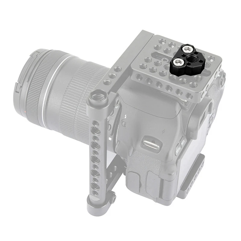 Adaptador de agujero de posicionamiento de tornillo 3/8 antideflexión para soporte de cámara DSLR, accesorios de fotografía