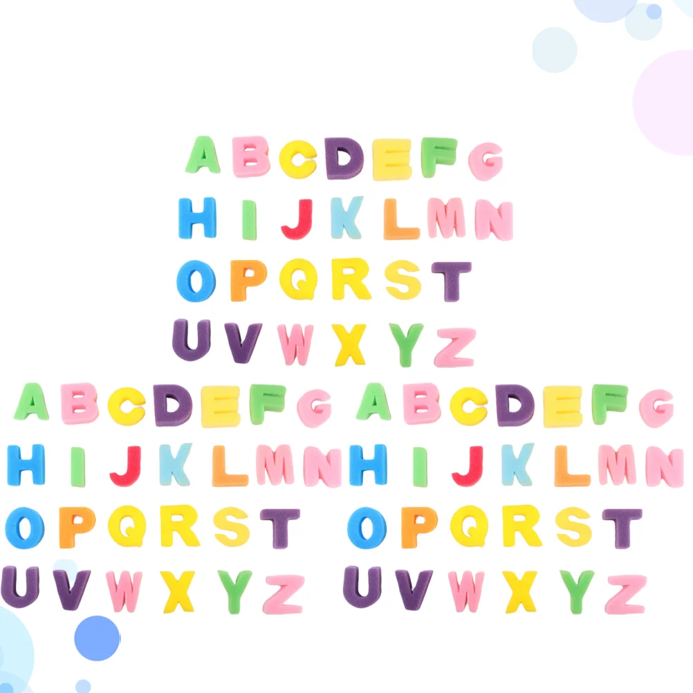 78pcs Creative Early Learning Painting Craft Craft Letters Sponge Toys for Early Learning Sponge Kids