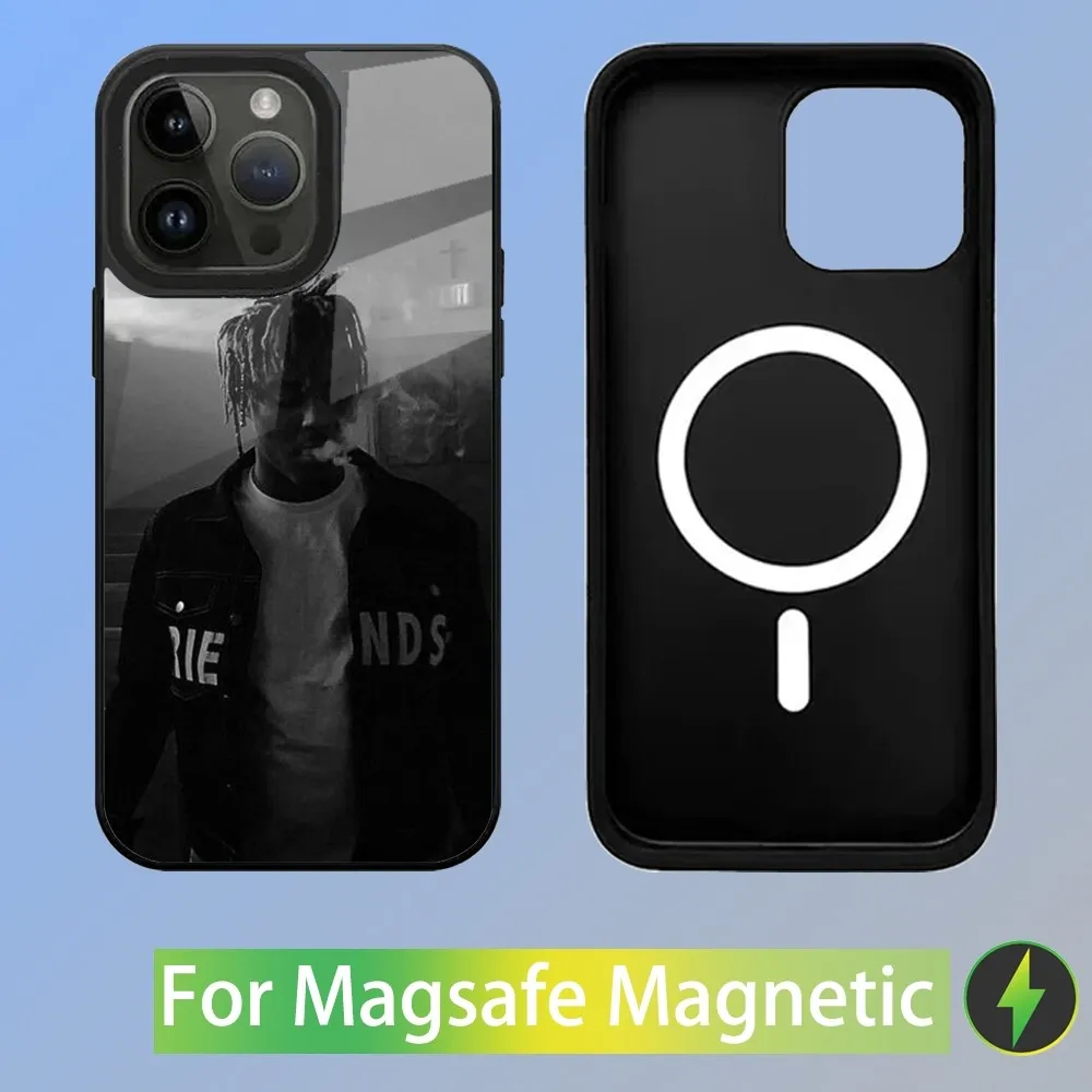 Juice Wrld Rapper Phone Case For iPhone 15,14,13,12,11,Plus,Pro,Max Mini Magsafe Magnetic Wireless Charging