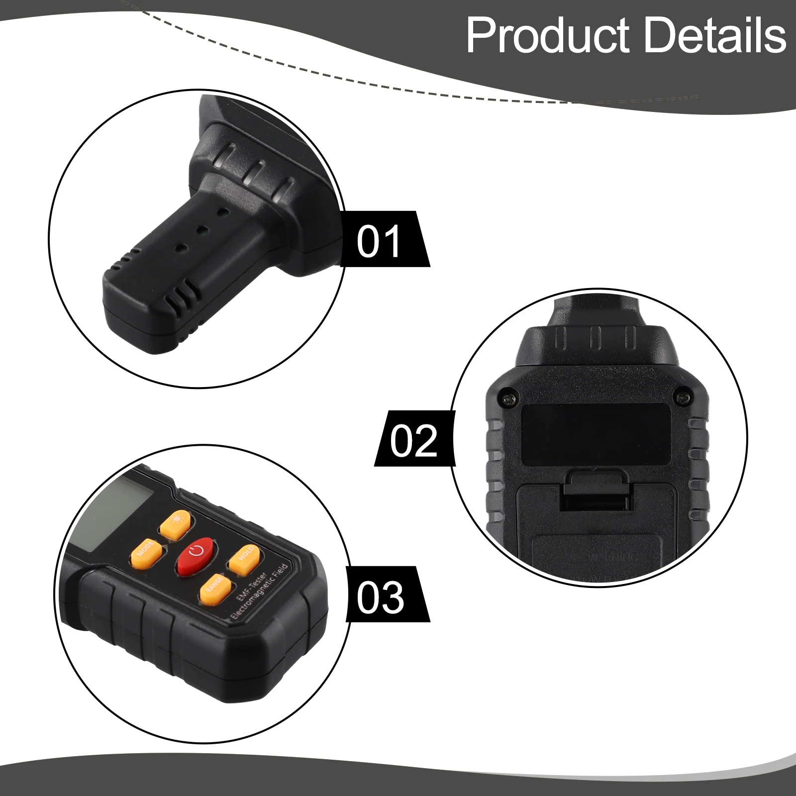 S8602 Radiation Dosimeter Accessories Counter Digital Radiation Dosimeter Geiger EMF Radiator Equipment Radiation Meter Tester