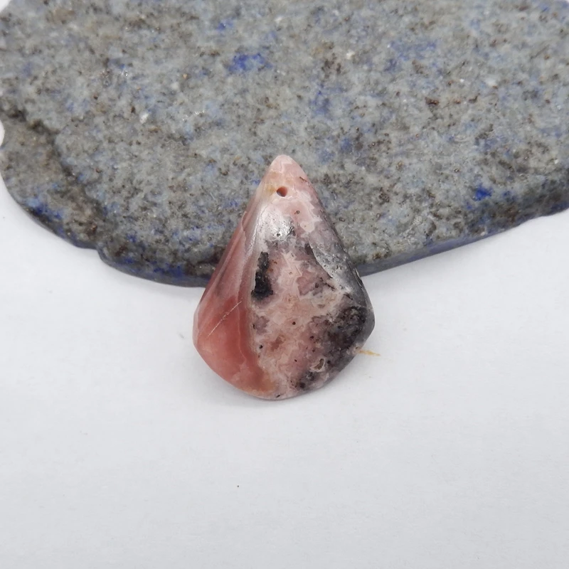 

Natural Rhodochrosite Nugget Pendant Bead 29x22x7mm 7g Argentina DIY Jewelry Making Accessories