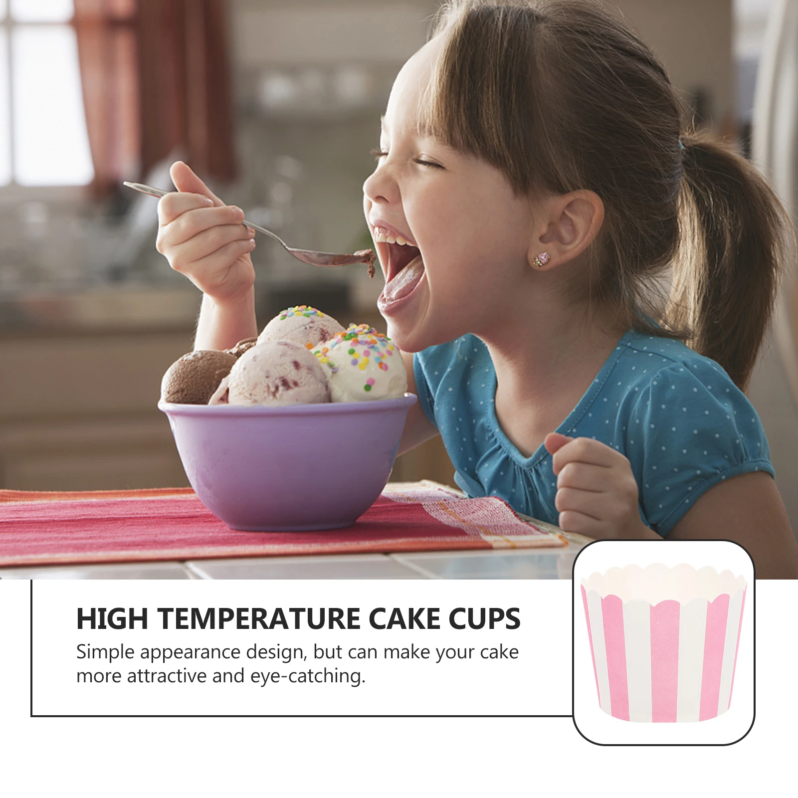 

100Pcs Paper Cake Cups Disposable Heat-Resistant Small Muffin Cups Decorative Baking Supplies for Wedding Birthday