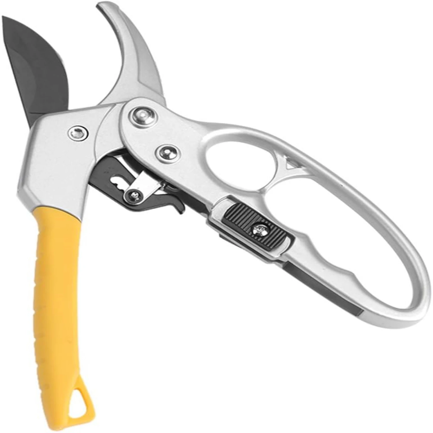 

Garden Pruning Shears, Pruners Ratchet Design Clippers Hand Tools Scissors Loppers Supplies for Trimming Cutting Rose Steel