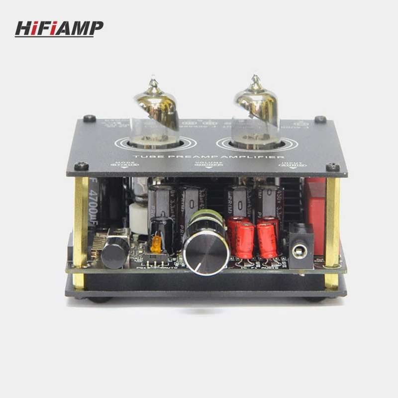 AOSIBAO M18 Tube Preamp Amplifier Mini Bluetooth Integrated Amplifier Rated 35W For Room Desktop