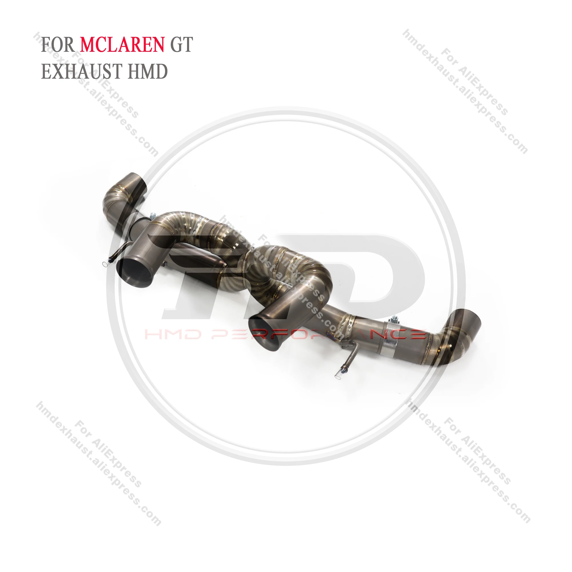 HMD Titanium Exhaust System Performance Catback for McLaren GT 4.0T X Pipe Without Valve