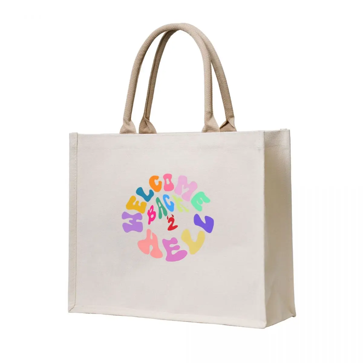 

Welcome Back 2 Hell Logo Tote Bag canvas tote bag sacs de shopping Large bags for women