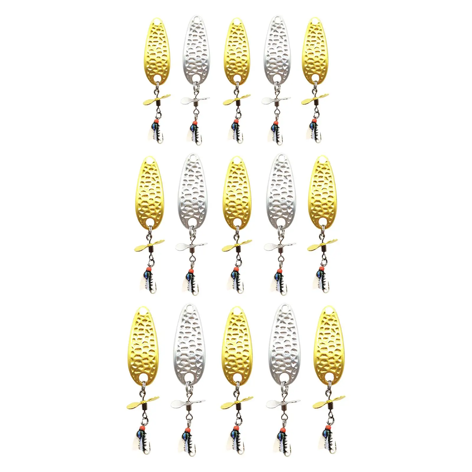 

5x Fly Fishing Bait Fishing Bait Sequins, Fishing Gear Lake Fishing Swivel Fly